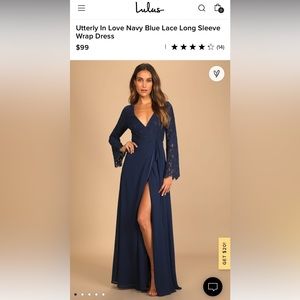 Blue Lulu’s dress. L